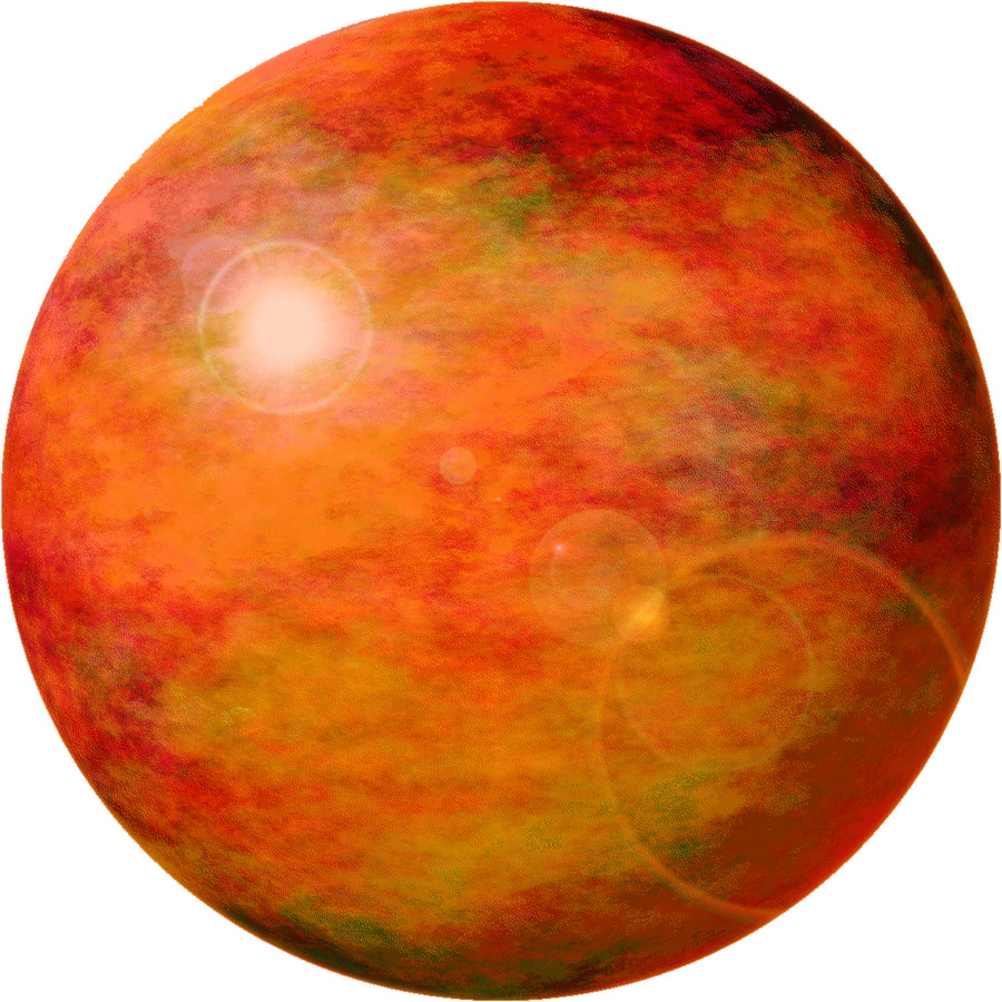 Golden Planet Sun PNG