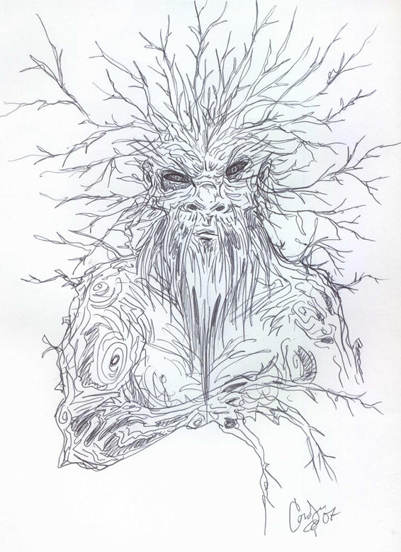 Draw Tree Man Tree Man - Test by Cyber-Ghost on DeviantArt