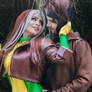 GAMBITO AND ROGUE  LOVE COSPLAY