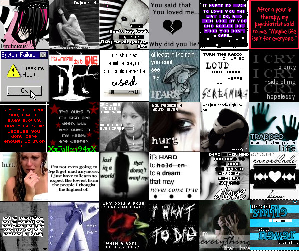Emo Collage by XxFallen94xX on DeviantArt