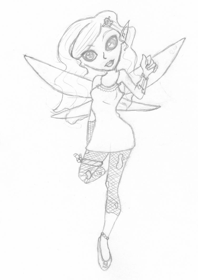 Goth Fairy Girl Sketch