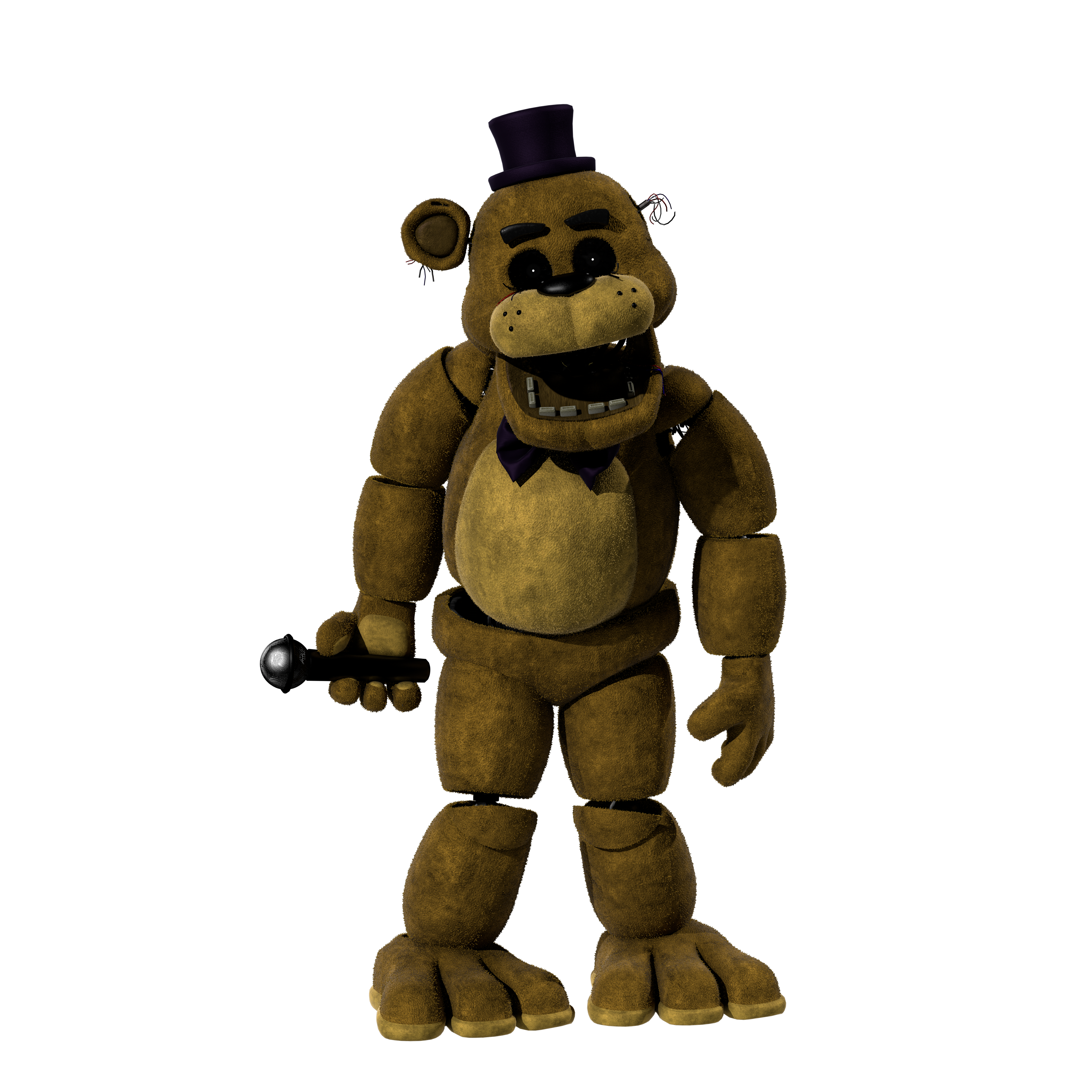 Golden Freddy movie model C4D by MoisoGS on DeviantArt