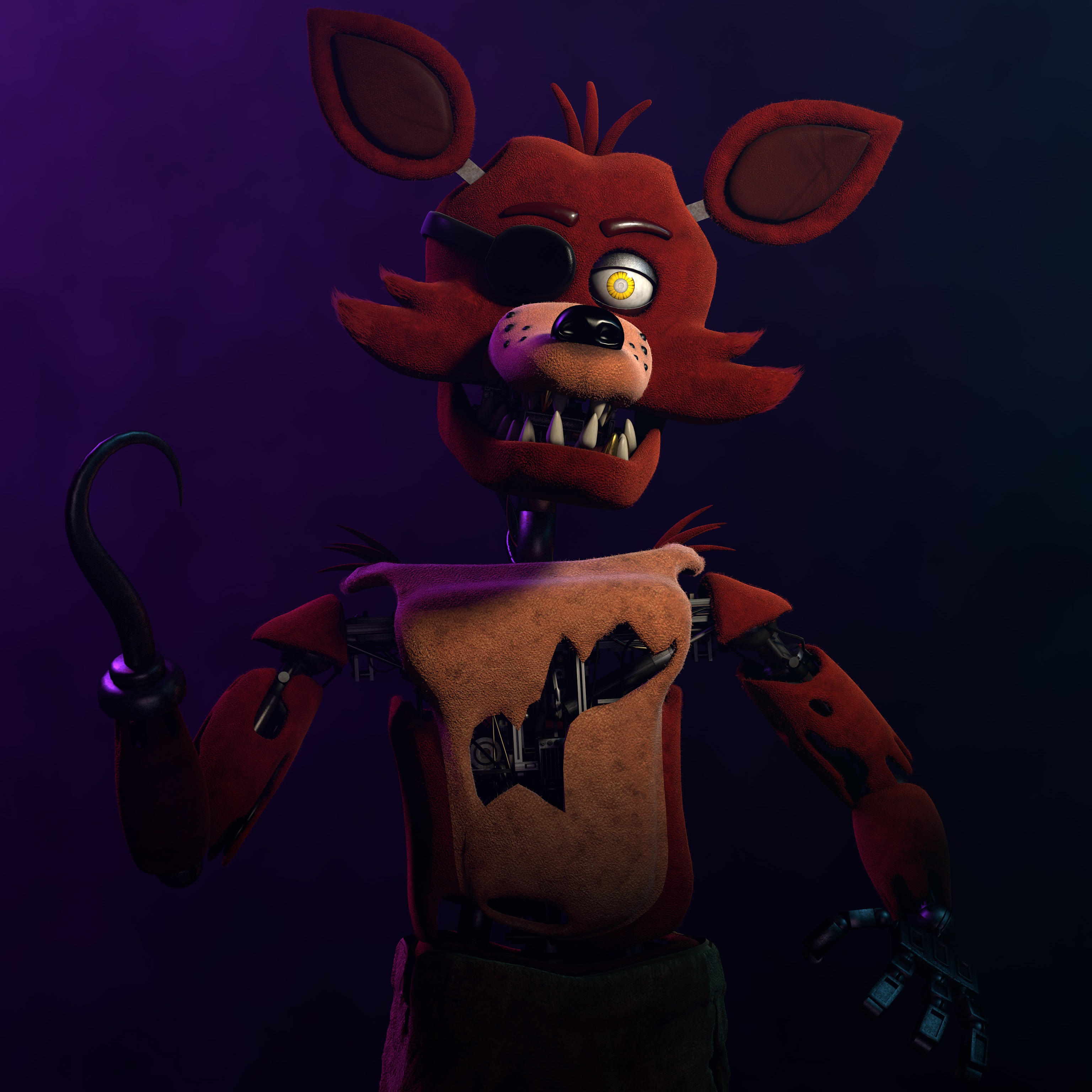 FNAF 2) Withered Foxy Poster by TheUnbearable101 on DeviantArt