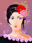 Rukia - Flowers by Valhala90