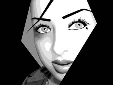 vector - black - white