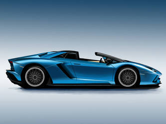 Lamborghini Aventador S Roadster #4 Side View