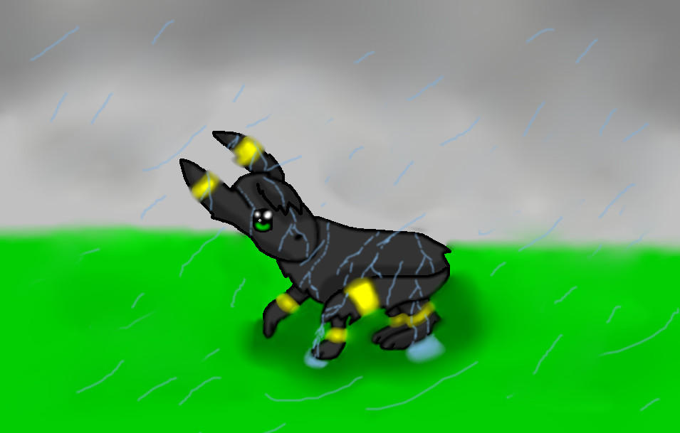 umbreon in the rain by AnArtisticArtist on DeviantArt