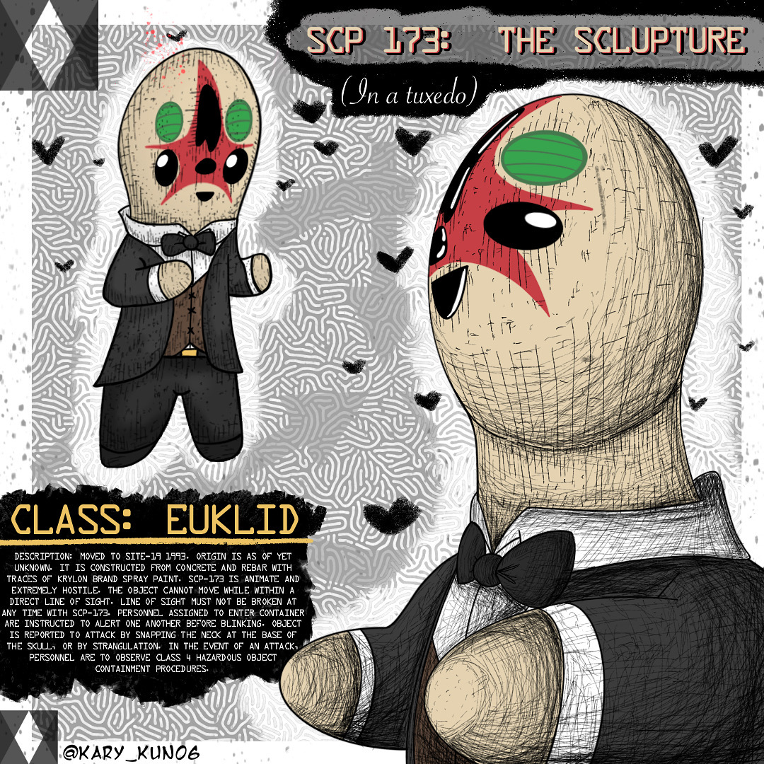 SCP-173 The Sculpture by BlueStrike01 on DeviantArt