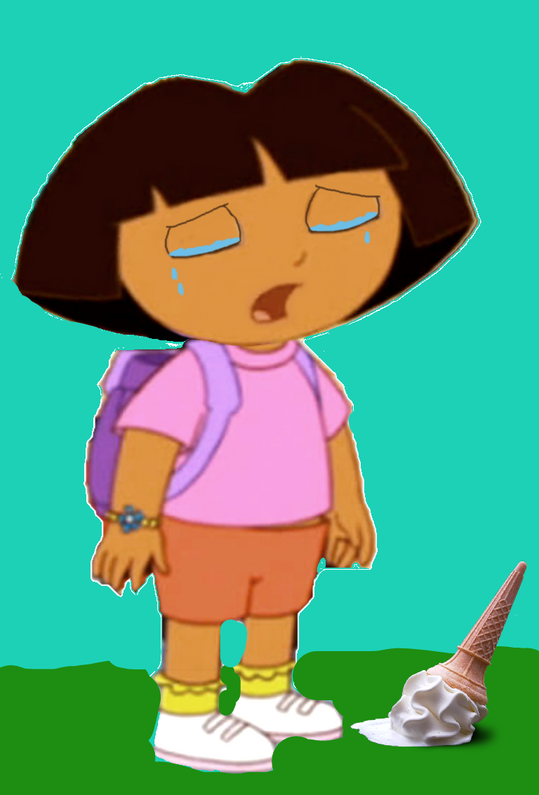 Dora Crying Because She Dropped Her Ice Cream By GabetheSlacker On dora-crying-because-she-dropped-her-ice-cream-by-gabetheslacker-on