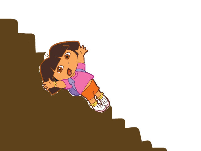 Dora Falls Down the Stairs by GabetheSlacker on DeviantArt