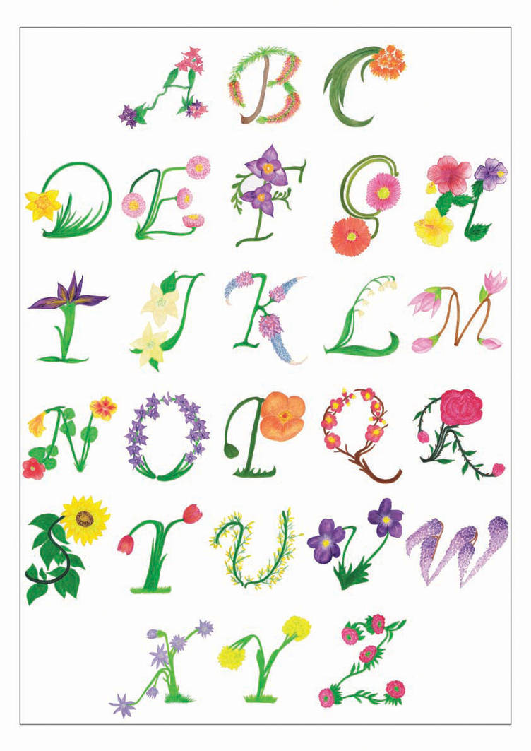 Flower Alphabet by lamchops on DeviantArt