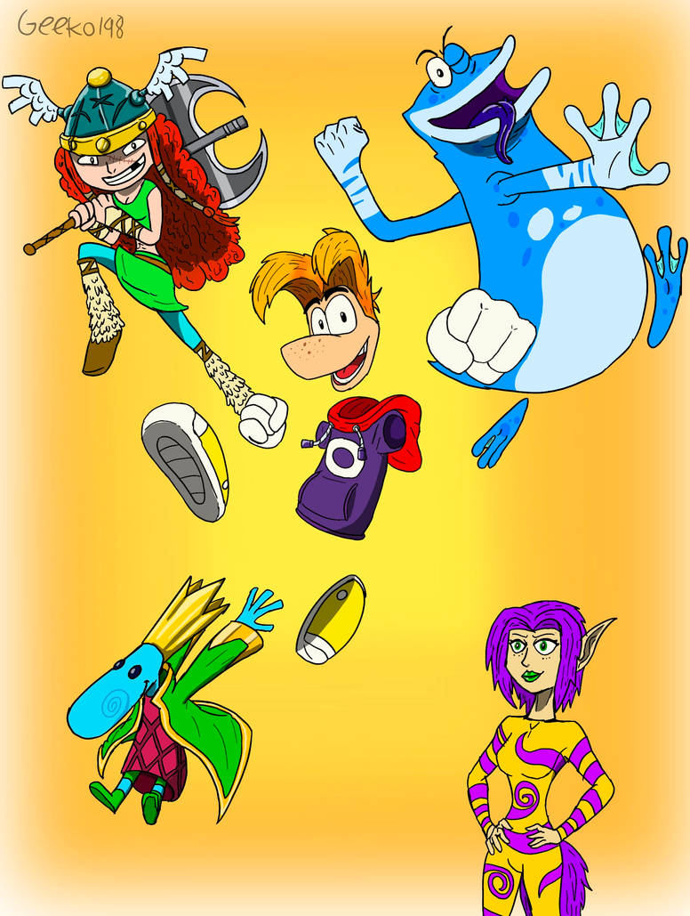 Rayman and Friends by Geeko1968 on DeviantArt