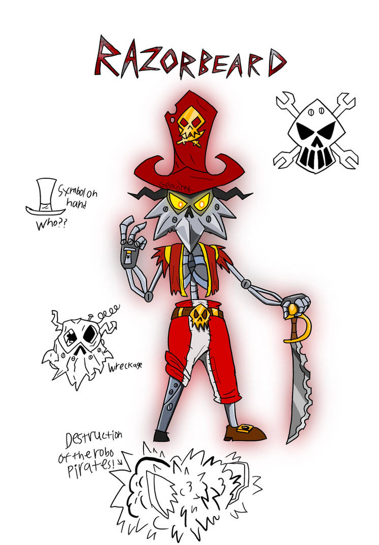Razorbeard Captain of The Robo Pirates by Geeko1968 on DeviantArt