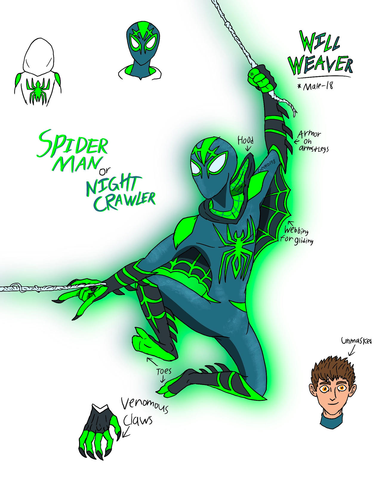 Spidersona: Night Crawling Spider Man by Geeko1968 on DeviantArt