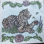 Coloured Tiger Card