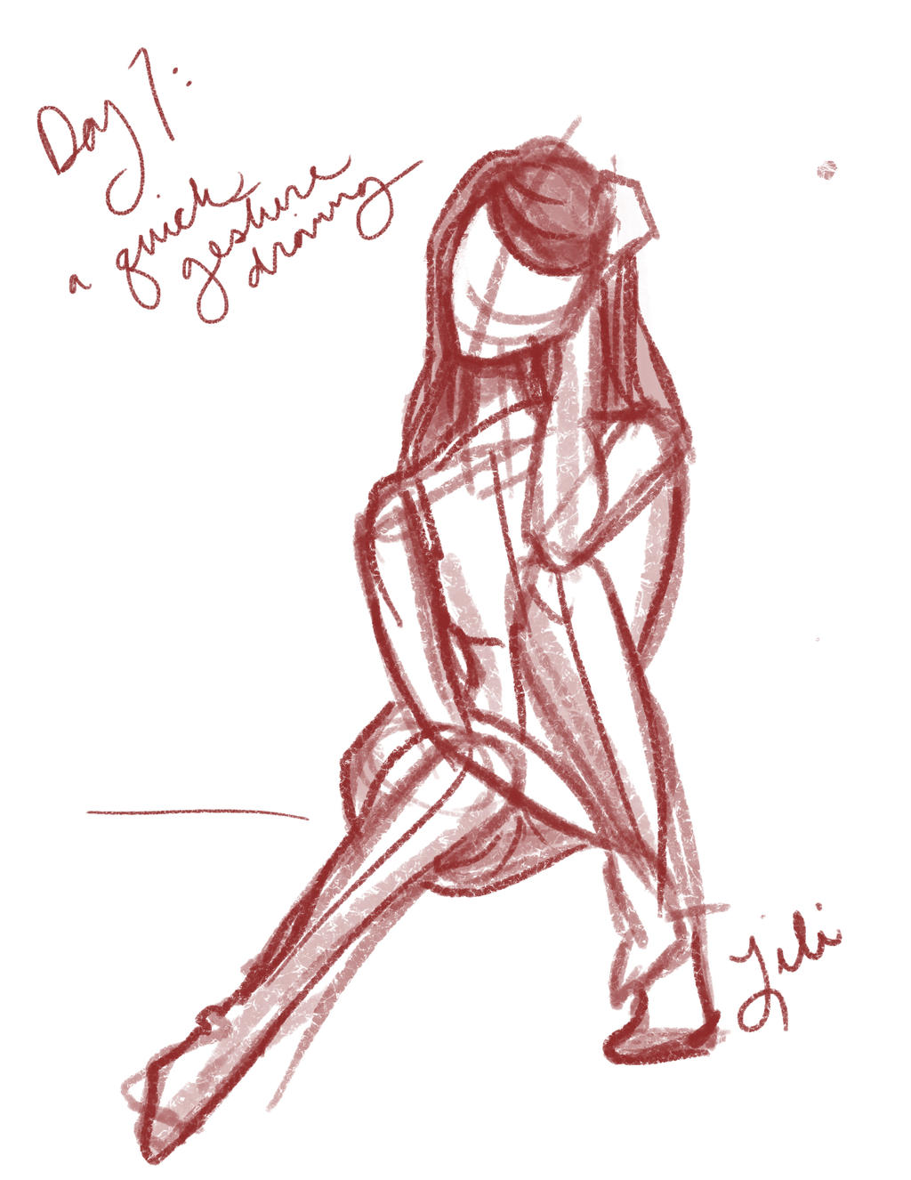 Day 7 A quick gesture drawing