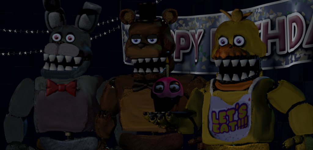fredbear diner stage unwithered deviantart animatronics bonnie withered fixed