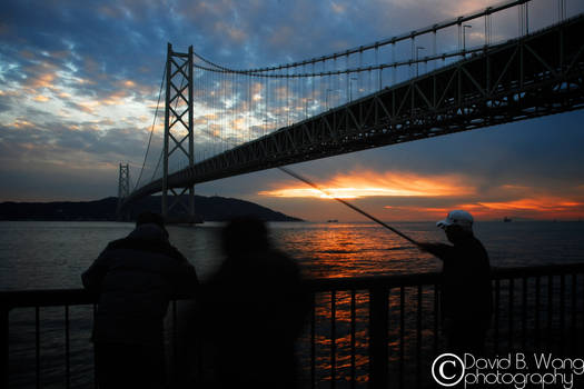 Locals at Suspension Bridge