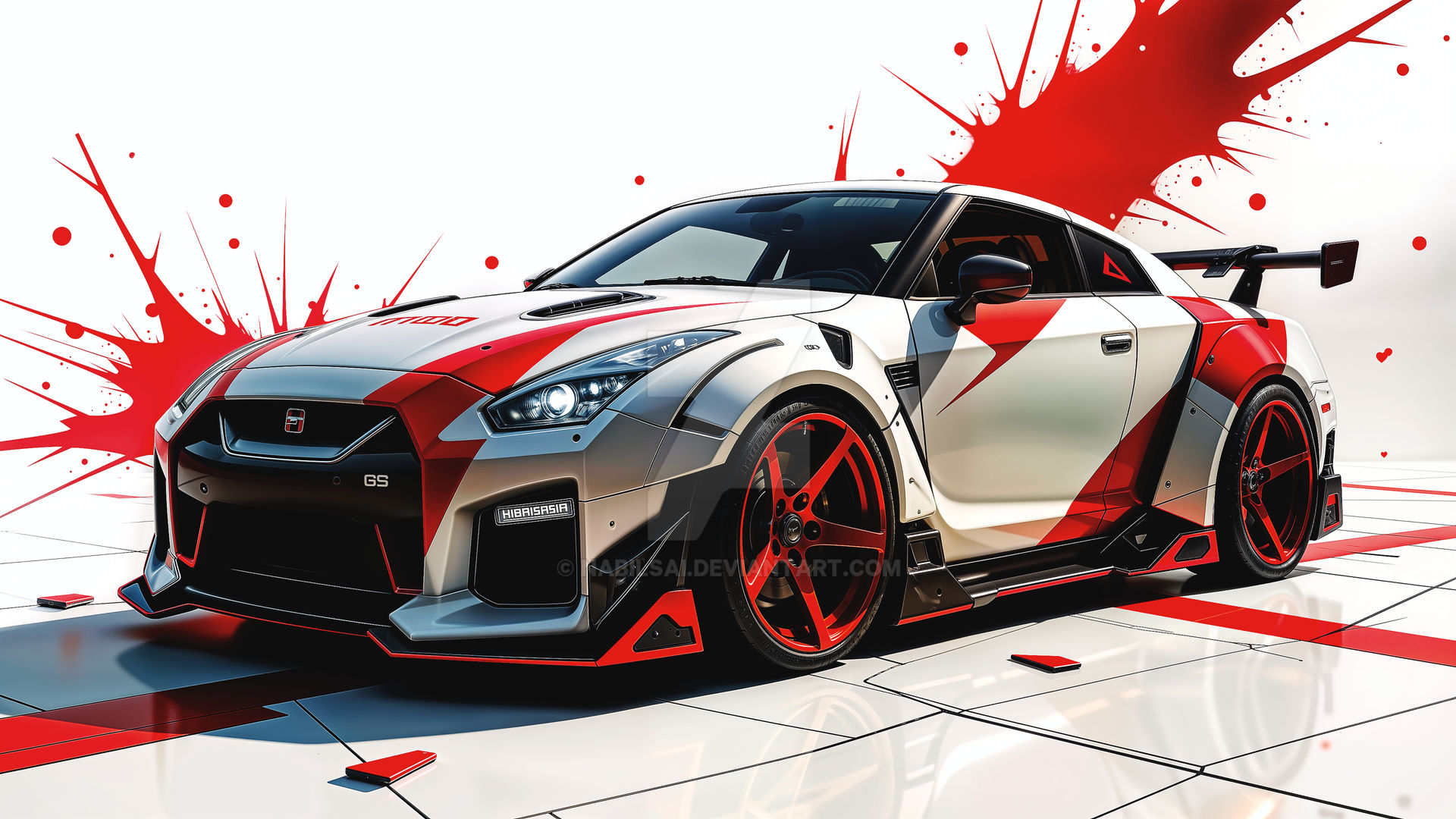 Gtr R35 Custom Build Red Artfully Artwork #181 (Red GTR R35) (8K) by Nabilsai on DeviantArt
