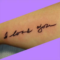 I Love You tattoo