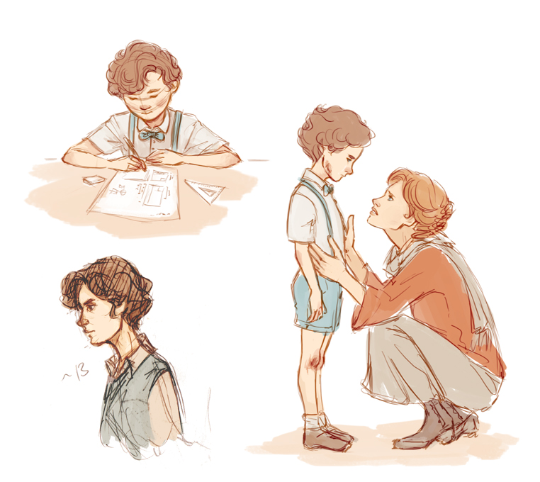 Young Sherlock sketches