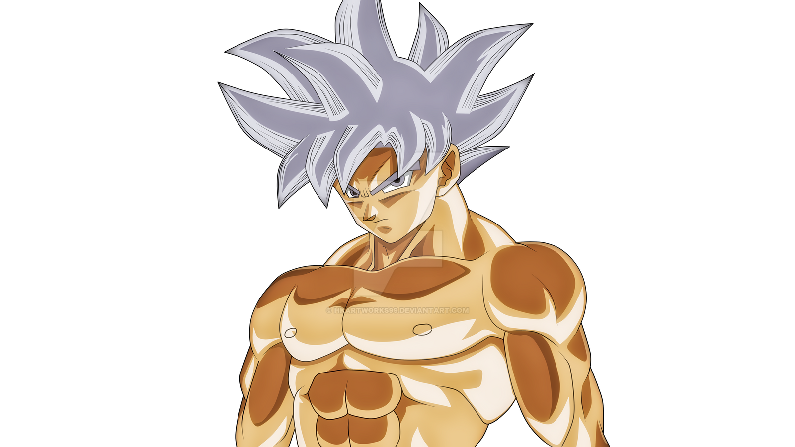 Goku Mastered Ultra Instinct Render By Hkartworks99 On Deviantart