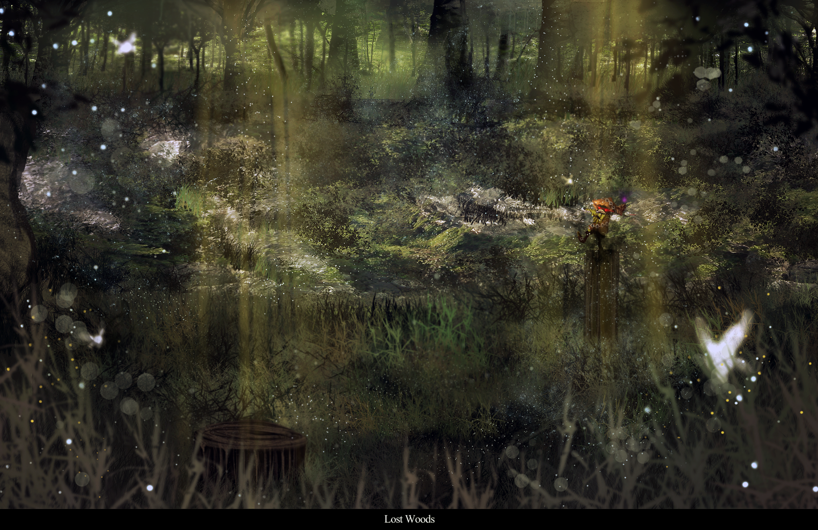Ocarina of Time Landscape Series 02 Lost woods by KawaiiBakaDesign on  DeviantArt