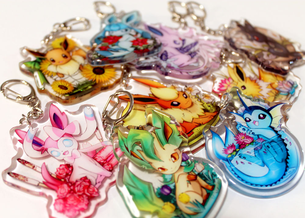 Evolution Chain Key Link Eeveelution Keychains by KawaiiBakaDesign on DeviantArt
