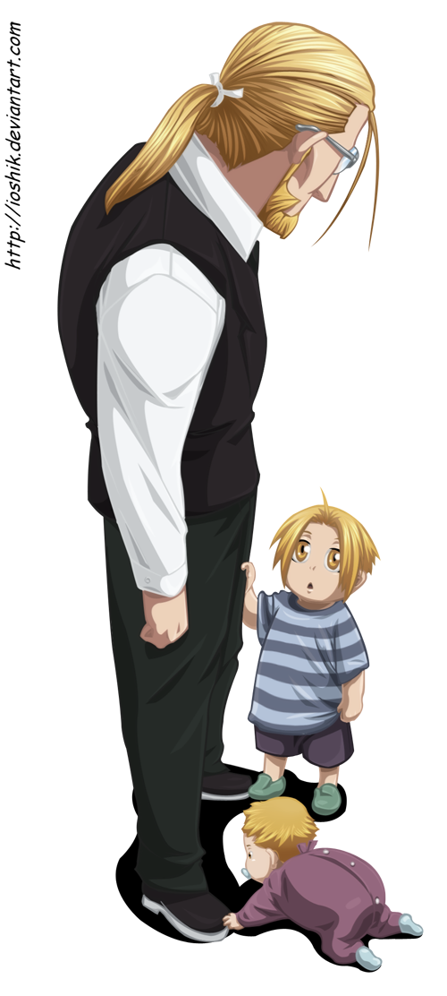 edward elric, alphonse elric, van hohenheim, and father (fullmetal