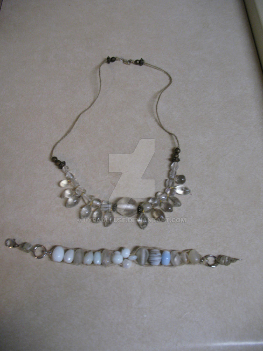 Protection Necklace and Bracelet Set