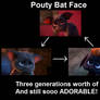 Pouty Bat Family.