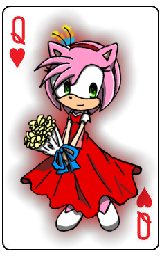 Queen of hearts: Amy Rose