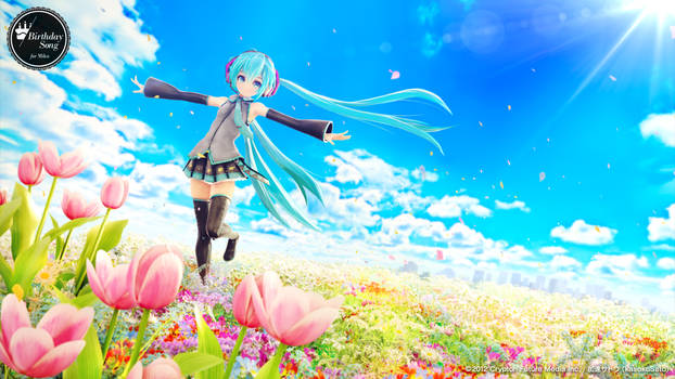 Birthday Song for Miku Wallpaper