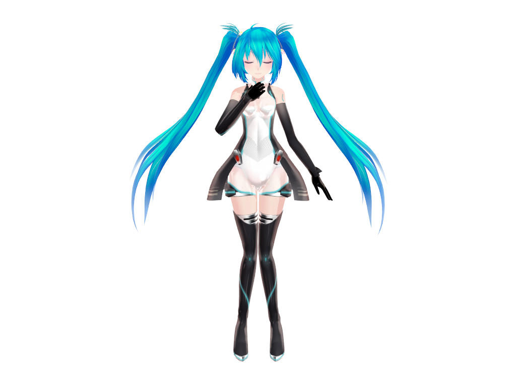 Miku Racing Model by ElektricaMusica on DeviantArt