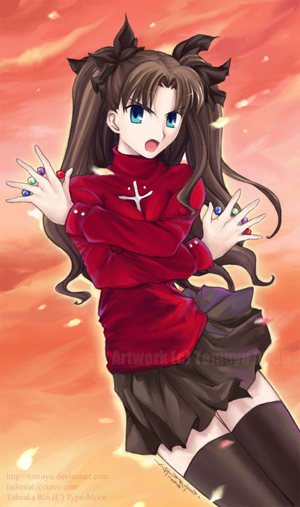 Fatestay Night Tohsaka Rin By Tomuyu On Deviantart Fatestay Night Tohsaka Rin By Tomuyu On Deviantart