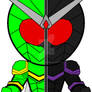 Chibi Kamen Rider Double - Cyclone-Joker