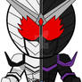 Chibi Kamen Rider Double - Fang-Joker