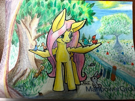 FlutterShy taking a stroll