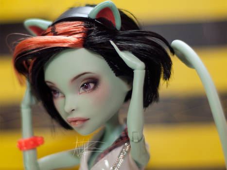 Monster High custom repaint Scarah