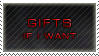 gifts if I want stamp