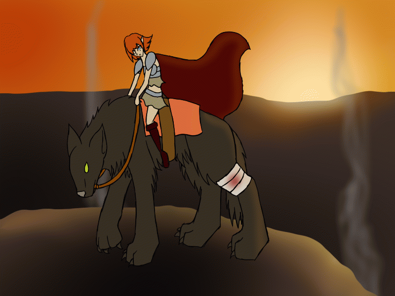 Guy Riding Wolf Riding wolf in battle by SerpentSolus on DeviantArt