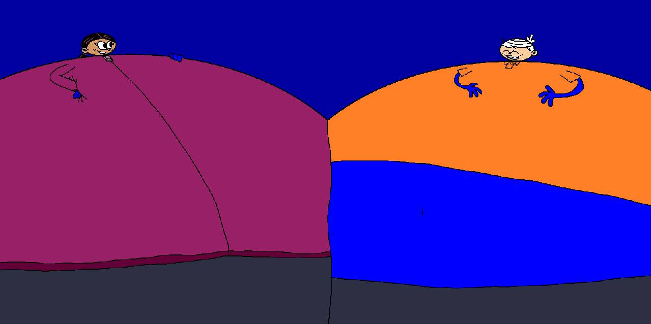 Deviantart Inflation Half Lincoln and Ronnie Anne half blueberry inflation by Unikittyfanest2006 ...