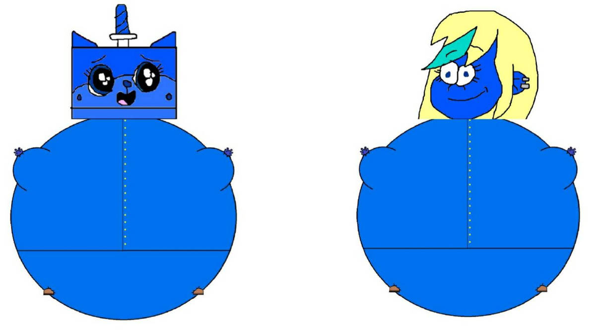 Unikitty and Sam Sharp blueberry inflation by Unikittyfanest2006 on ...