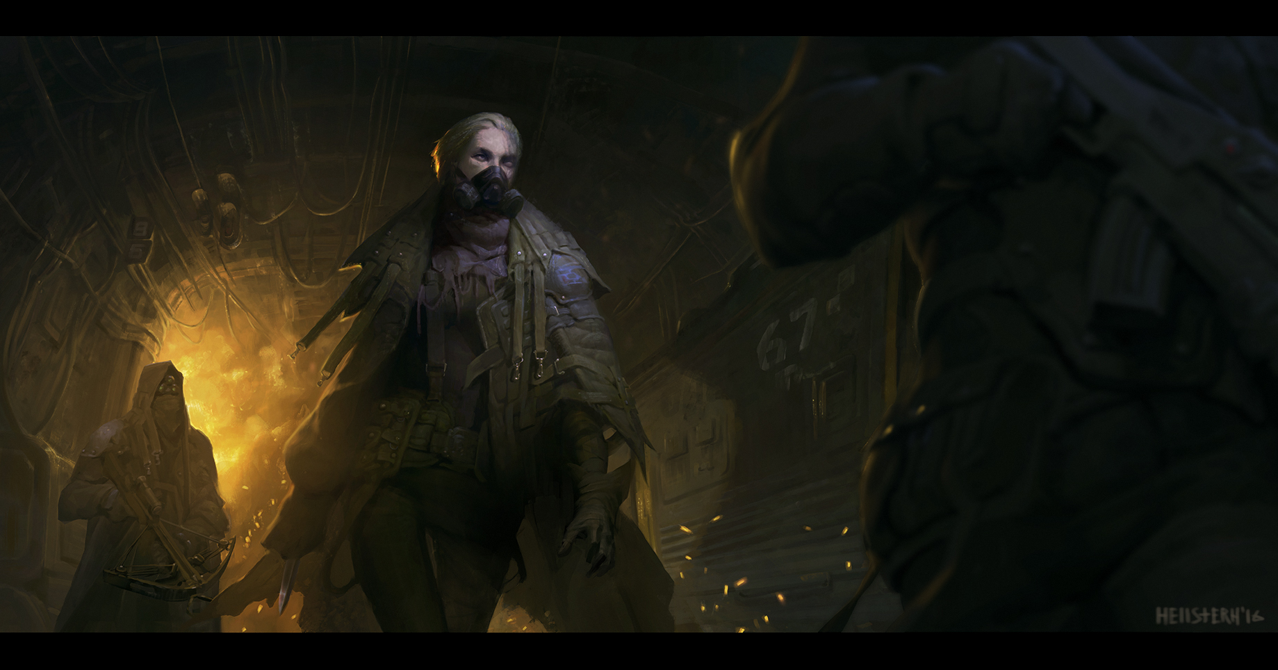 Lower underrail by Hellstern