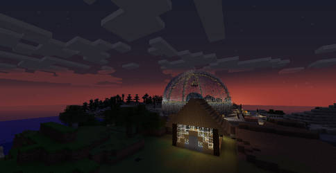 Sunset In Minecraft