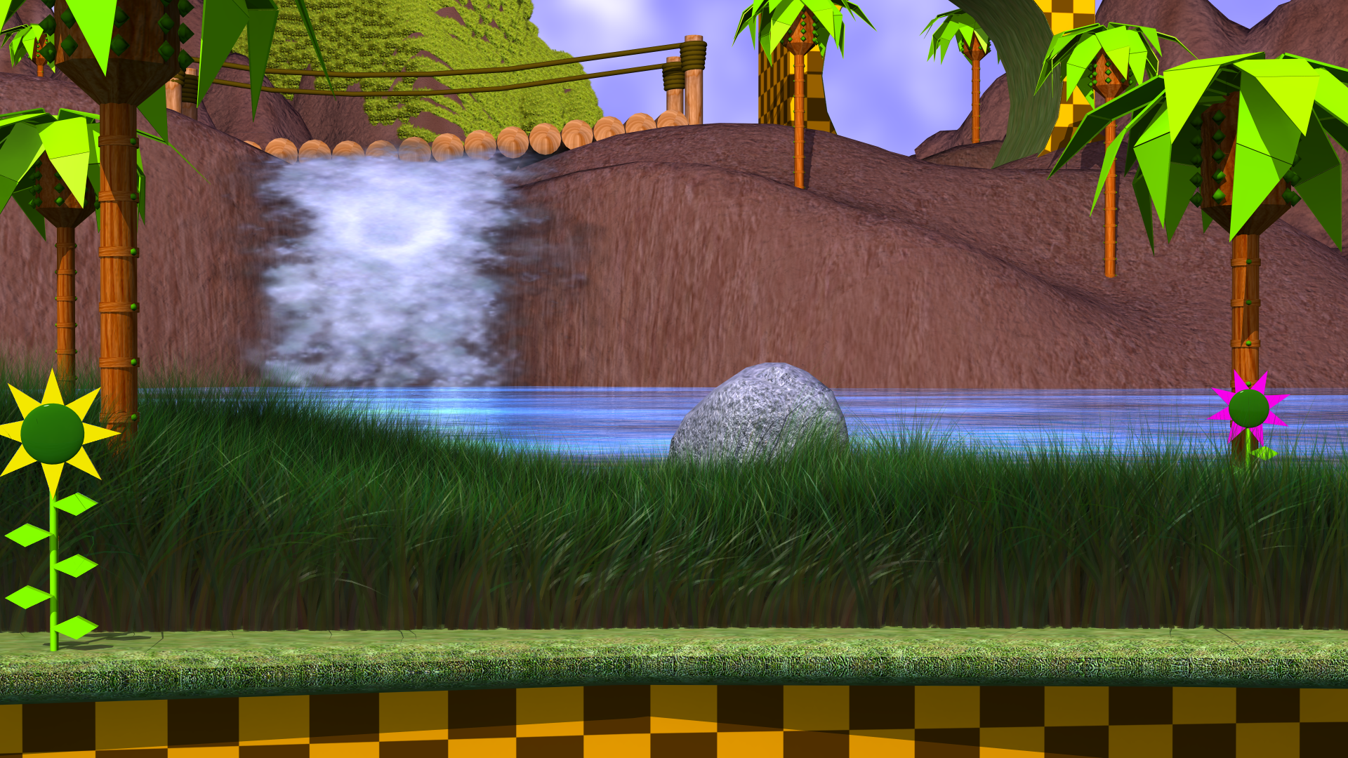 Green Hill Zone Background