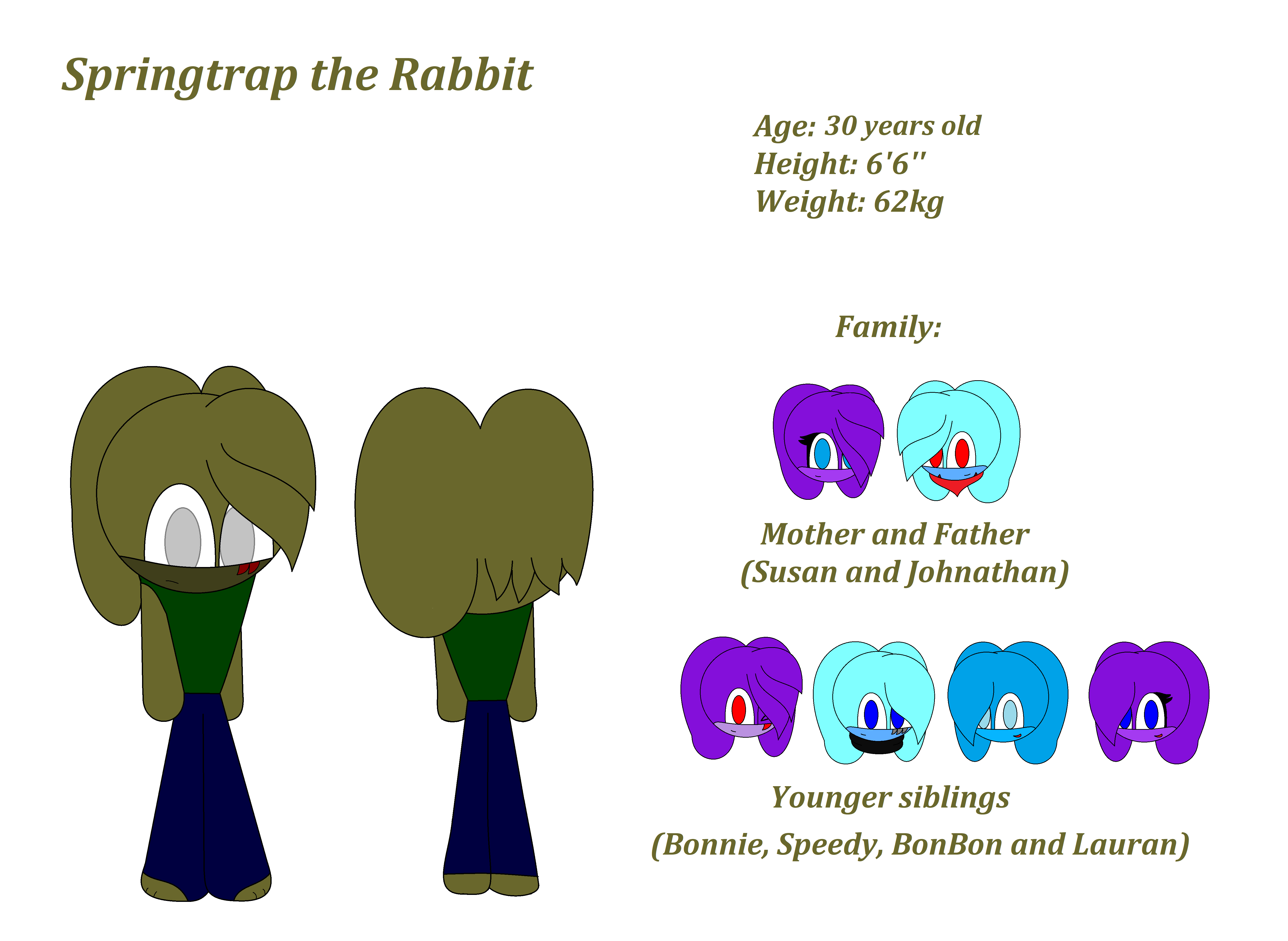 Distortedanimations Springebany Springtrap the Rabbit by DistortedAnimations on DeviantArt