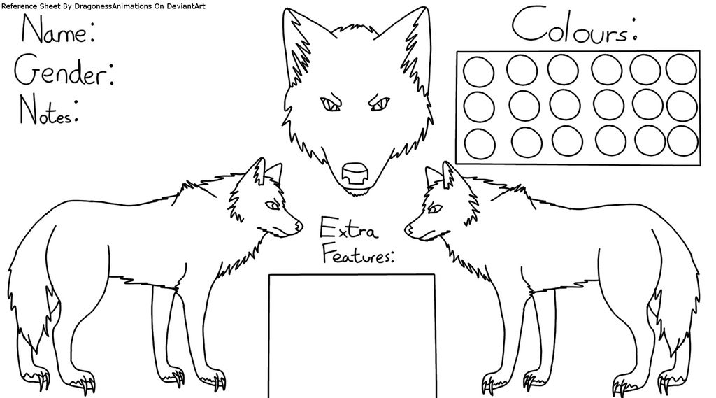 Wolf Reference Format Wolf Reference Sheet - Free To Use by DragonessAnimations on DeviantArt