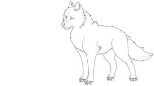 Free Wolf Lineart