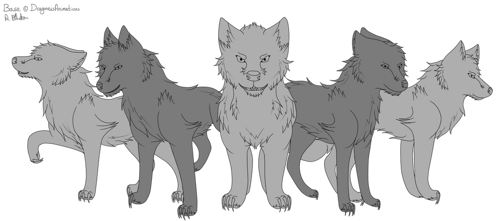 Determined Pack | Free Wolf Base by DragonessAnimations on DeviantArt